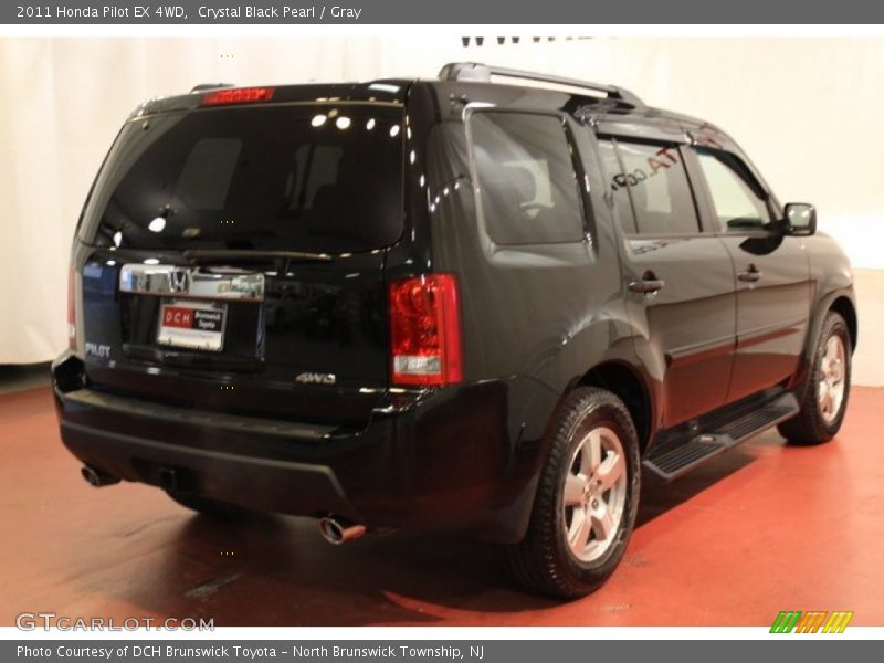 Crystal Black Pearl / Gray 2011 Honda Pilot EX 4WD