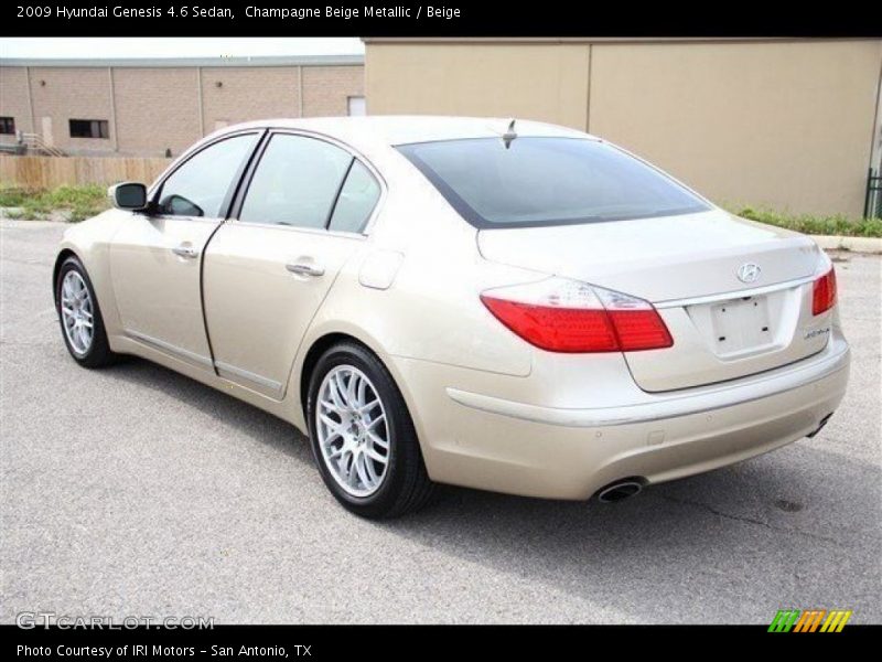 Champagne Beige Metallic / Beige 2009 Hyundai Genesis 4.6 Sedan