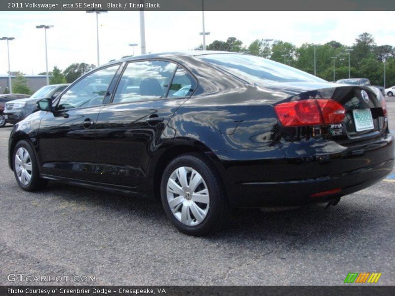Black / Titan Black 2011 Volkswagen Jetta SE Sedan