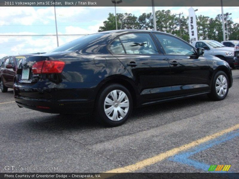 Black / Titan Black 2011 Volkswagen Jetta SE Sedan