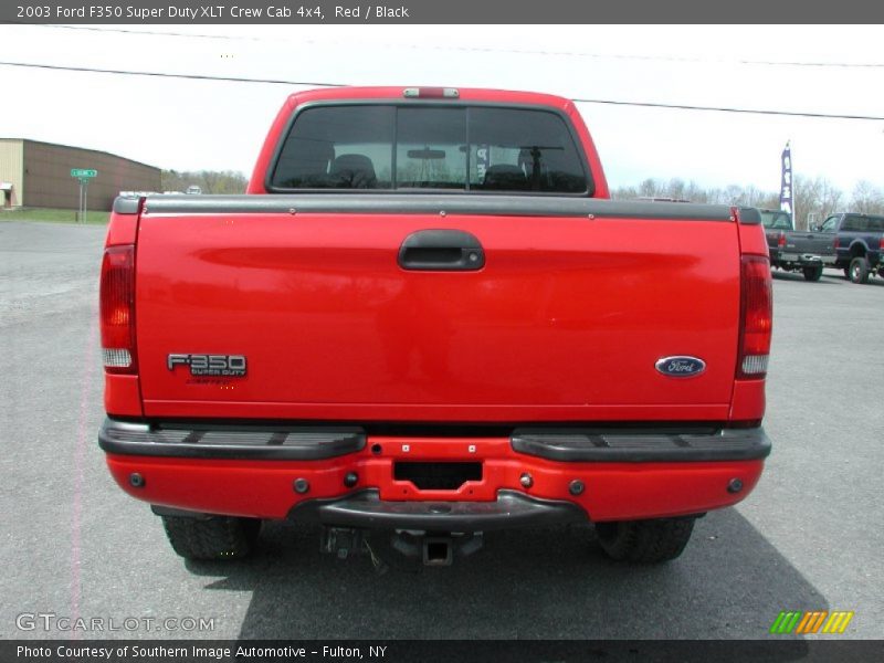 Red / Black 2003 Ford F350 Super Duty XLT Crew Cab 4x4