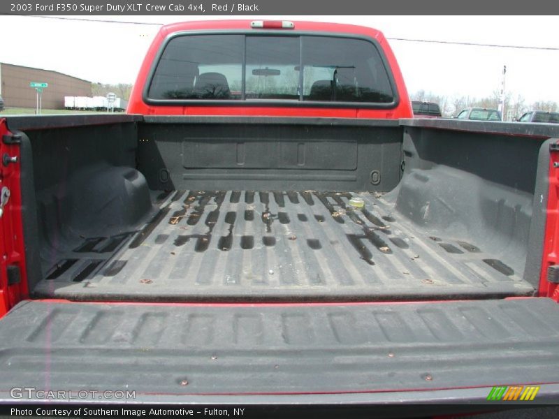 Red / Black 2003 Ford F350 Super Duty XLT Crew Cab 4x4