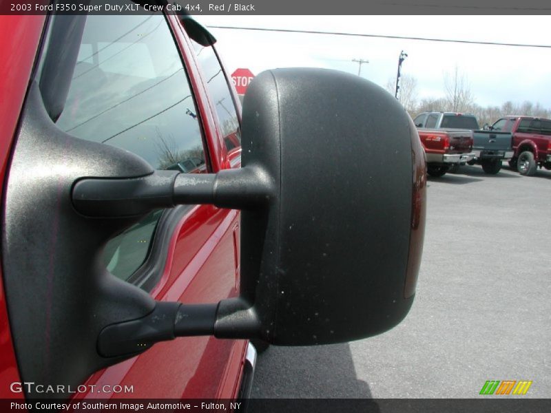 Red / Black 2003 Ford F350 Super Duty XLT Crew Cab 4x4
