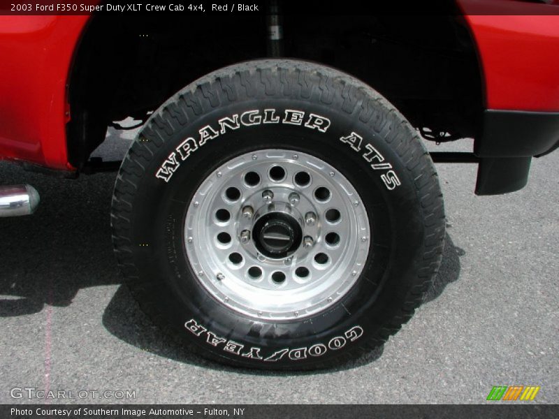 Red / Black 2003 Ford F350 Super Duty XLT Crew Cab 4x4