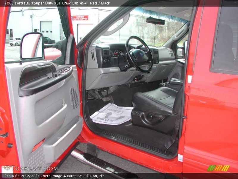 Red / Black 2003 Ford F350 Super Duty XLT Crew Cab 4x4