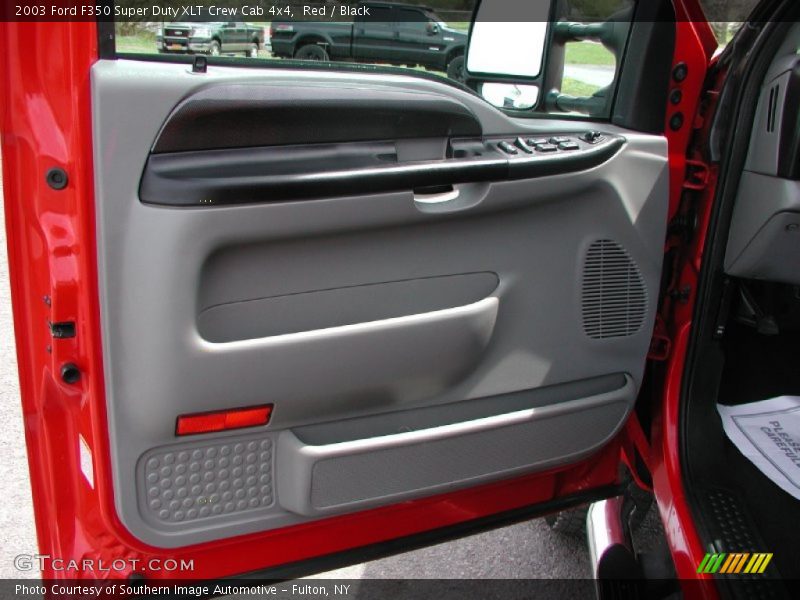 Red / Black 2003 Ford F350 Super Duty XLT Crew Cab 4x4