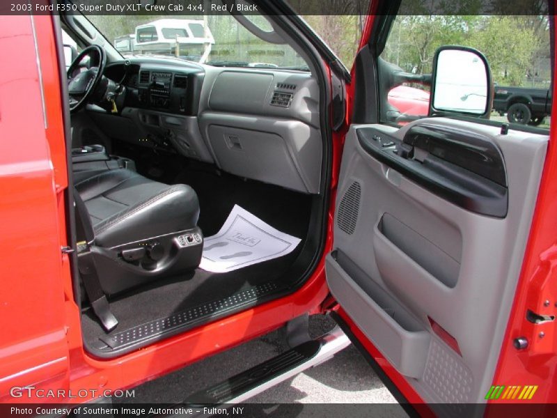 Red / Black 2003 Ford F350 Super Duty XLT Crew Cab 4x4