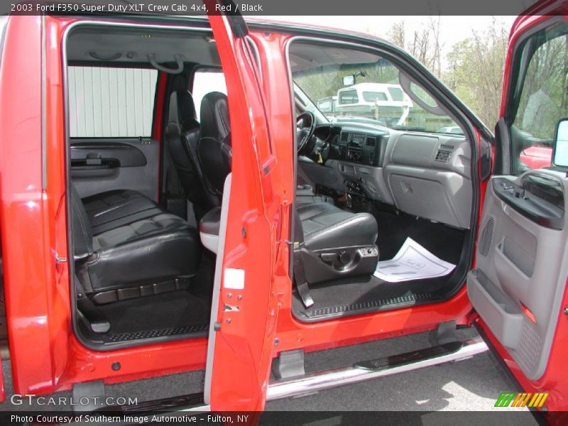 Red / Black 2003 Ford F350 Super Duty XLT Crew Cab 4x4