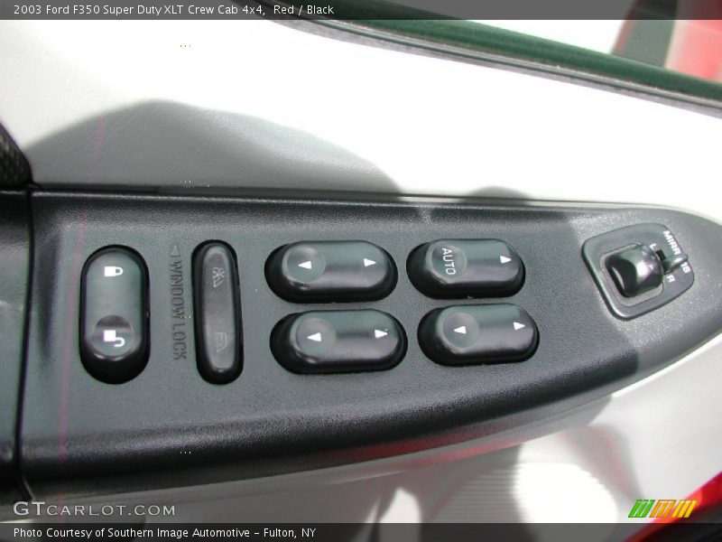 Red / Black 2003 Ford F350 Super Duty XLT Crew Cab 4x4