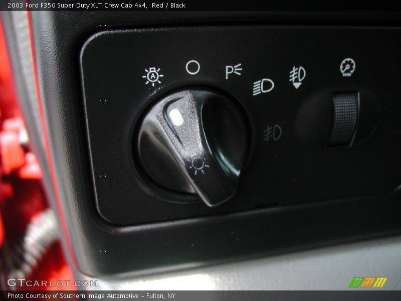 Red / Black 2003 Ford F350 Super Duty XLT Crew Cab 4x4