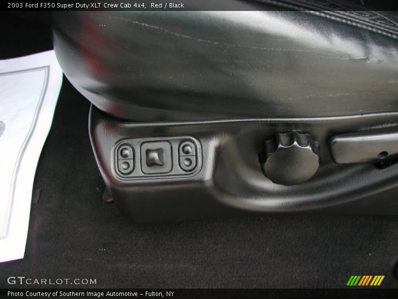 Red / Black 2003 Ford F350 Super Duty XLT Crew Cab 4x4