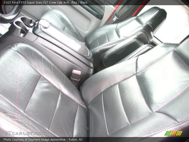Red / Black 2003 Ford F350 Super Duty XLT Crew Cab 4x4
