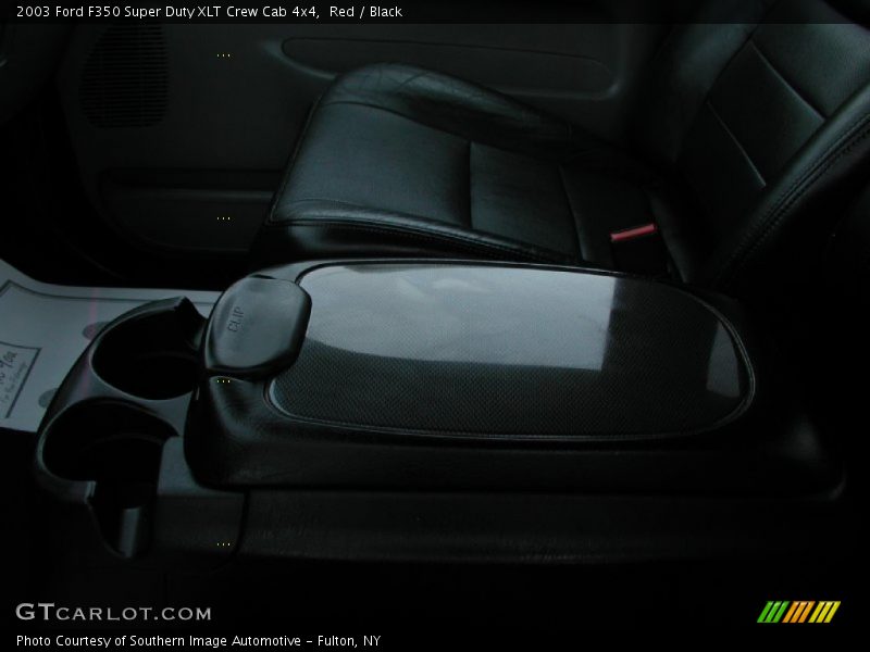 Red / Black 2003 Ford F350 Super Duty XLT Crew Cab 4x4
