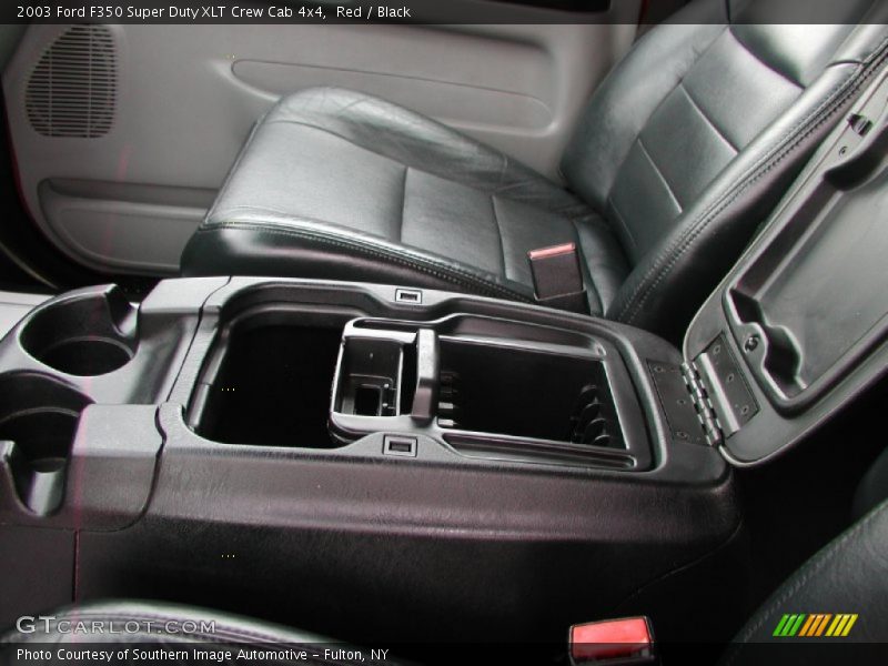 Red / Black 2003 Ford F350 Super Duty XLT Crew Cab 4x4
