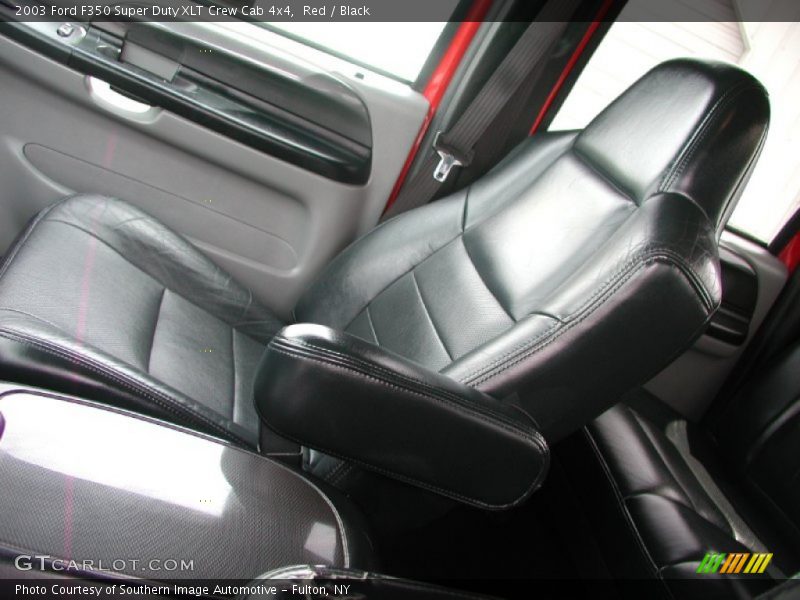 Red / Black 2003 Ford F350 Super Duty XLT Crew Cab 4x4