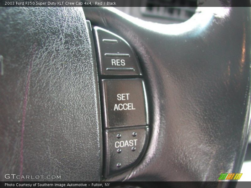 Red / Black 2003 Ford F350 Super Duty XLT Crew Cab 4x4