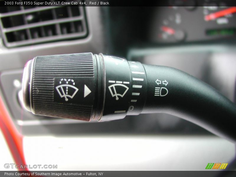 Red / Black 2003 Ford F350 Super Duty XLT Crew Cab 4x4