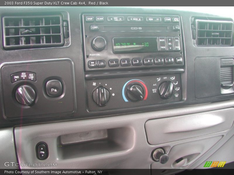 Red / Black 2003 Ford F350 Super Duty XLT Crew Cab 4x4