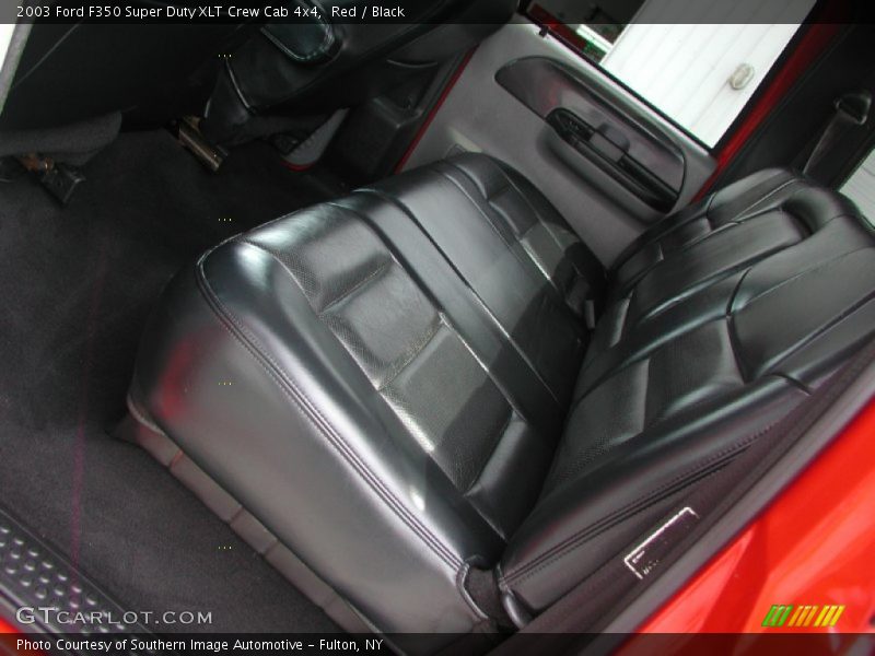 Red / Black 2003 Ford F350 Super Duty XLT Crew Cab 4x4