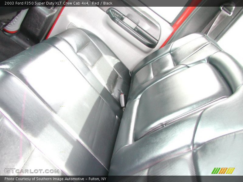 Red / Black 2003 Ford F350 Super Duty XLT Crew Cab 4x4