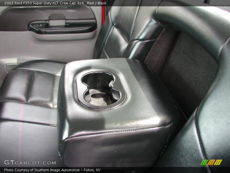 Red / Black 2003 Ford F350 Super Duty XLT Crew Cab 4x4
