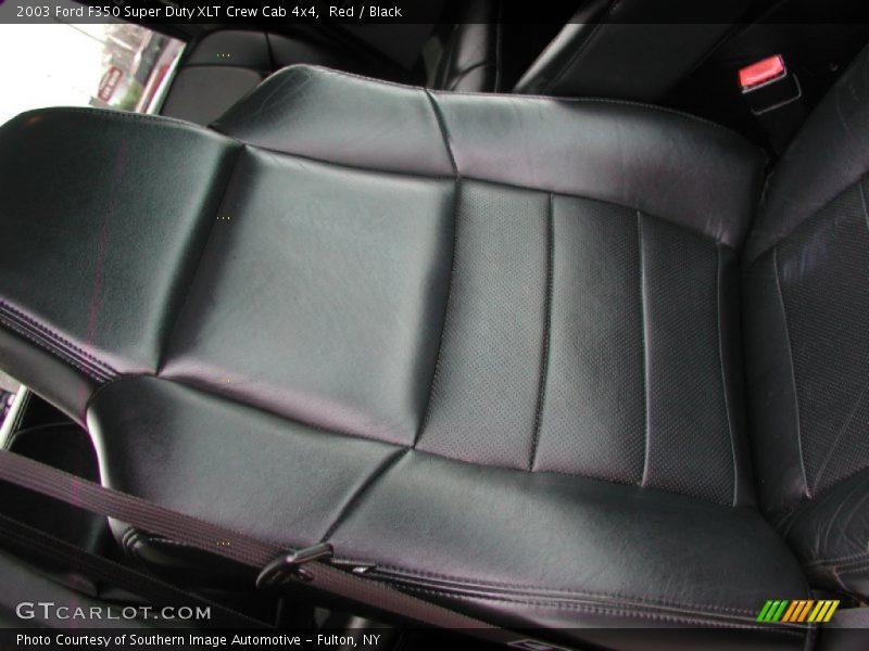 Red / Black 2003 Ford F350 Super Duty XLT Crew Cab 4x4