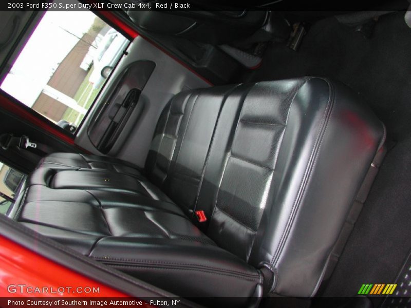 Red / Black 2003 Ford F350 Super Duty XLT Crew Cab 4x4