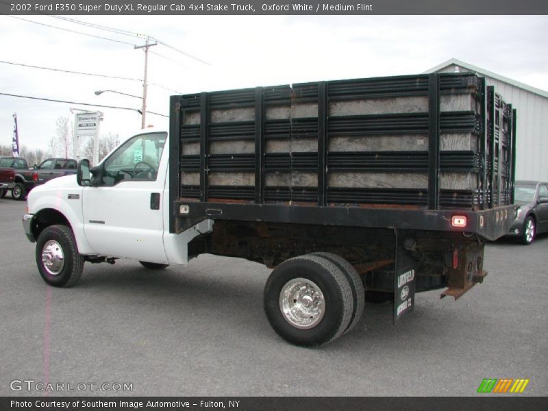  2002 F350 Super Duty XL Regular Cab 4x4 Stake Truck Oxford White