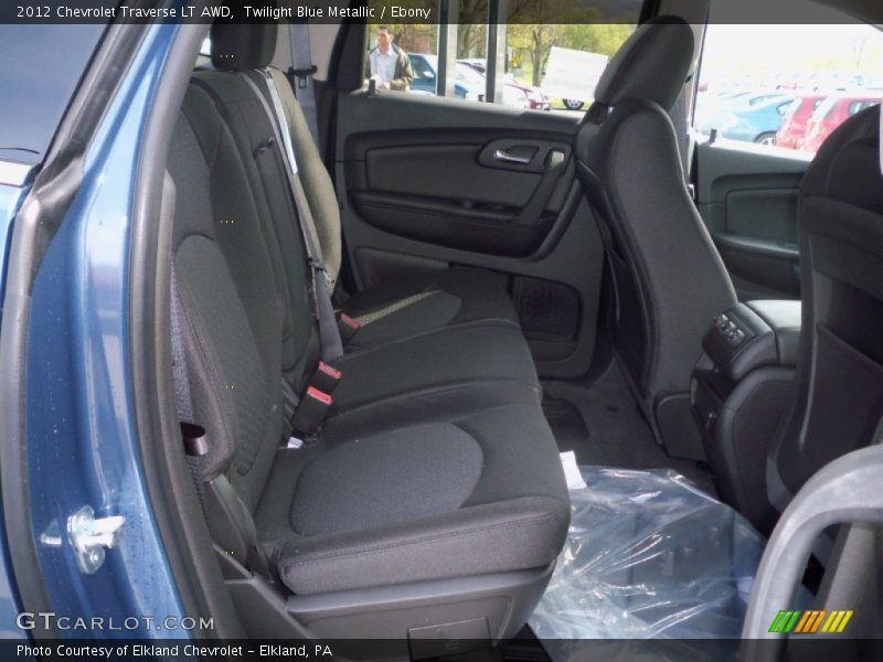 Twilight Blue Metallic / Ebony 2012 Chevrolet Traverse LT AWD