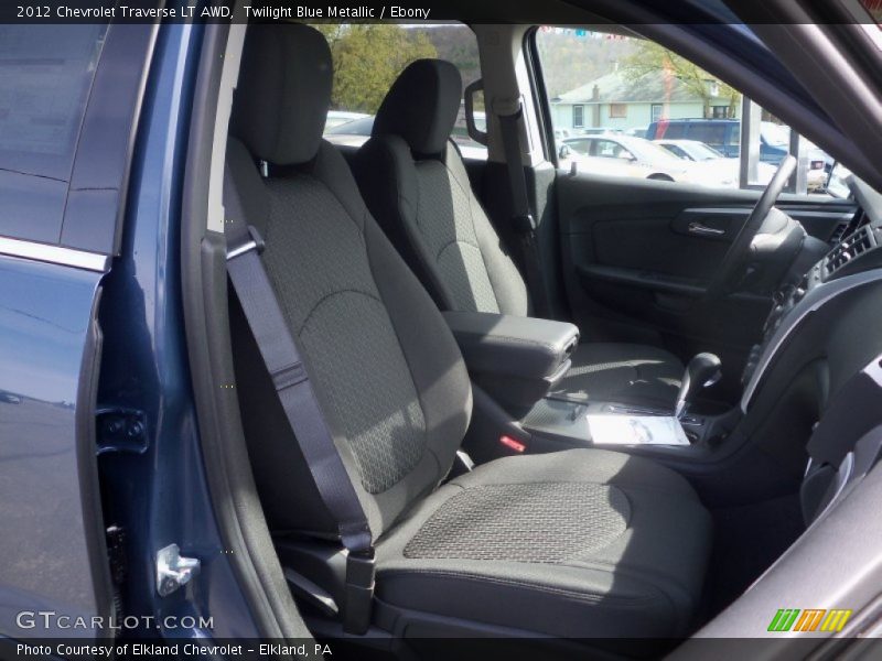 Twilight Blue Metallic / Ebony 2012 Chevrolet Traverse LT AWD