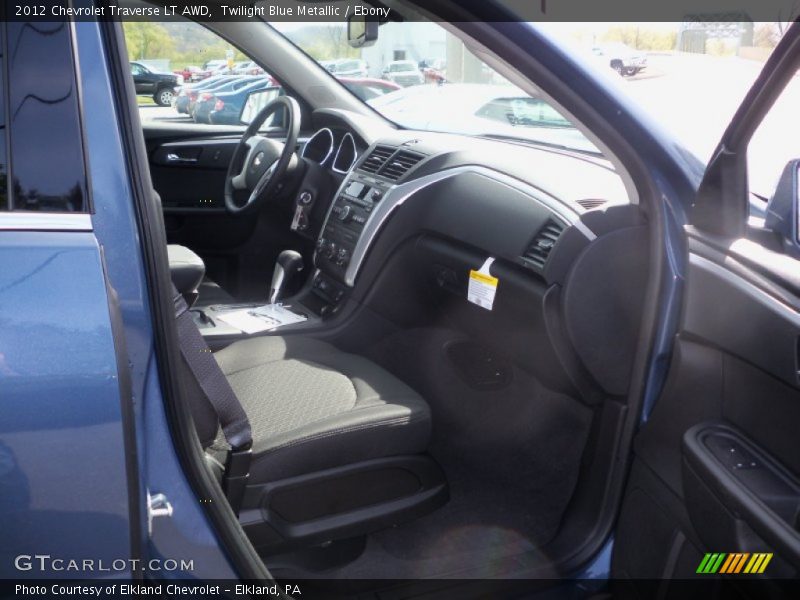 Twilight Blue Metallic / Ebony 2012 Chevrolet Traverse LT AWD