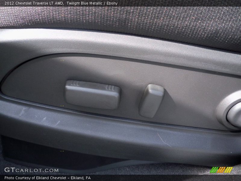 Twilight Blue Metallic / Ebony 2012 Chevrolet Traverse LT AWD