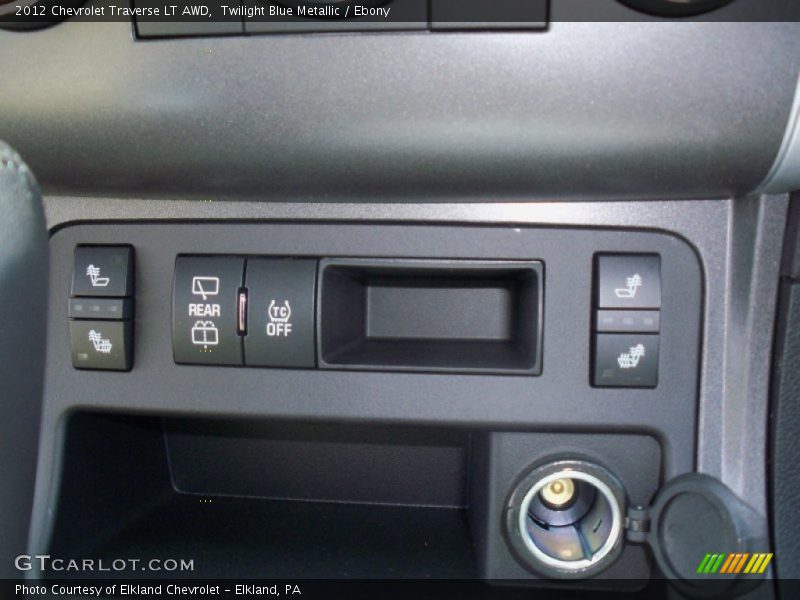 Twilight Blue Metallic / Ebony 2012 Chevrolet Traverse LT AWD