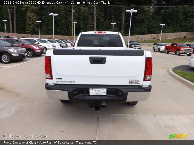 Summit White / Dark Titanium 2012 GMC Sierra 2500HD Extended Cab 4x4
