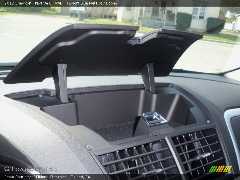 Twilight Blue Metallic / Ebony 2012 Chevrolet Traverse LT AWD