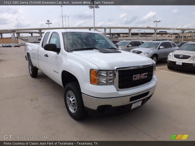 Summit White / Dark Titanium 2012 GMC Sierra 2500HD Extended Cab 4x4