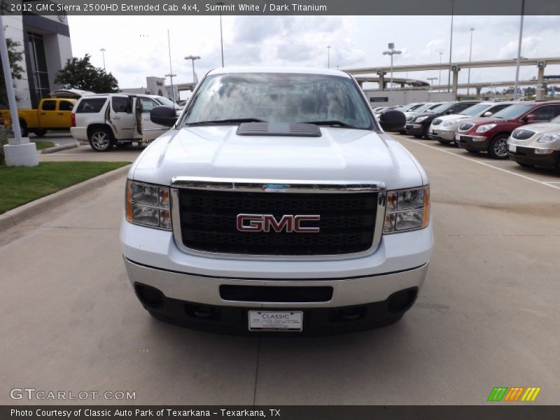 Summit White / Dark Titanium 2012 GMC Sierra 2500HD Extended Cab 4x4