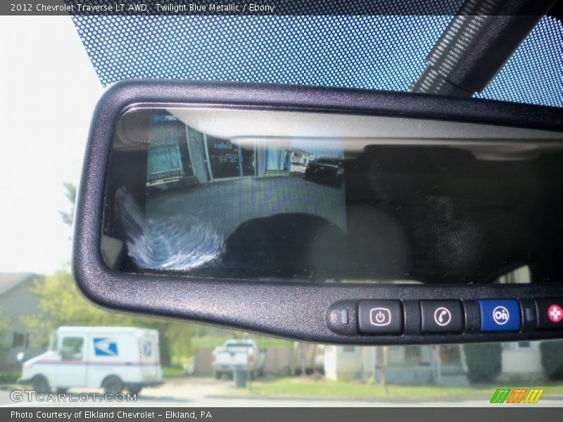 Twilight Blue Metallic / Ebony 2012 Chevrolet Traverse LT AWD
