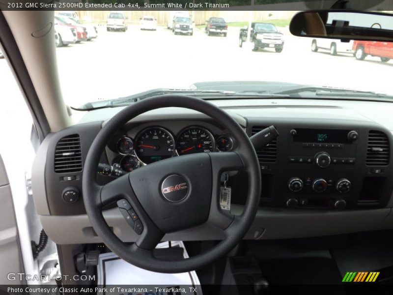 Summit White / Dark Titanium 2012 GMC Sierra 2500HD Extended Cab 4x4