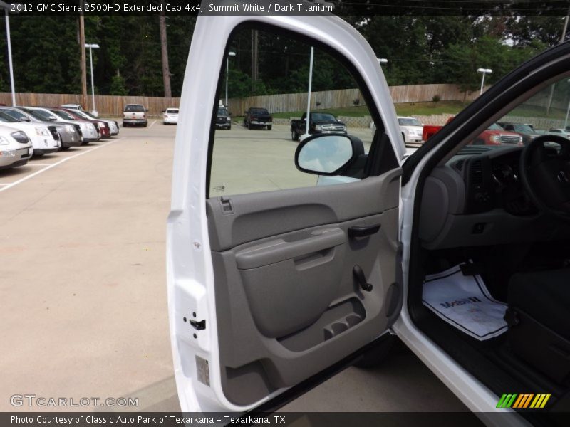 Summit White / Dark Titanium 2012 GMC Sierra 2500HD Extended Cab 4x4