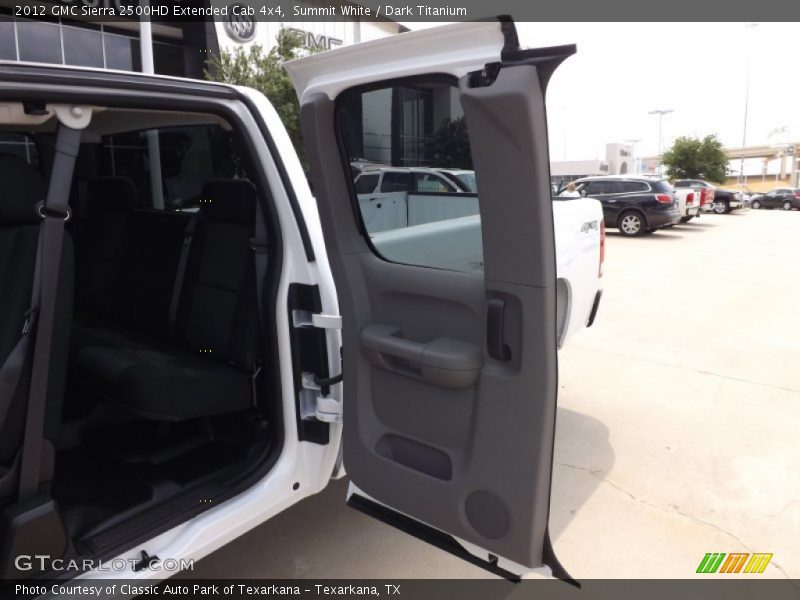 Summit White / Dark Titanium 2012 GMC Sierra 2500HD Extended Cab 4x4