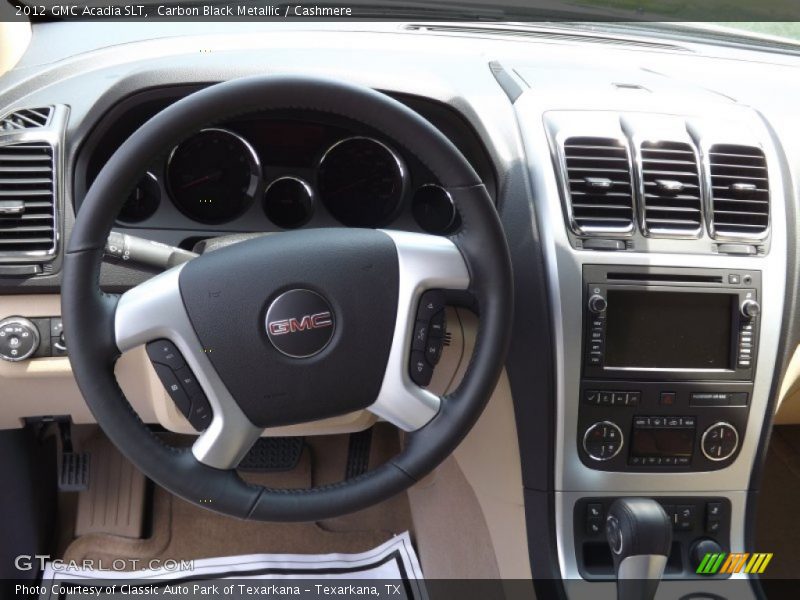 Carbon Black Metallic / Cashmere 2012 GMC Acadia SLT