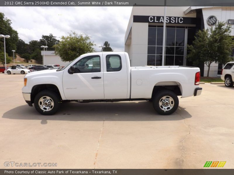 Summit White / Dark Titanium 2012 GMC Sierra 2500HD Extended Cab