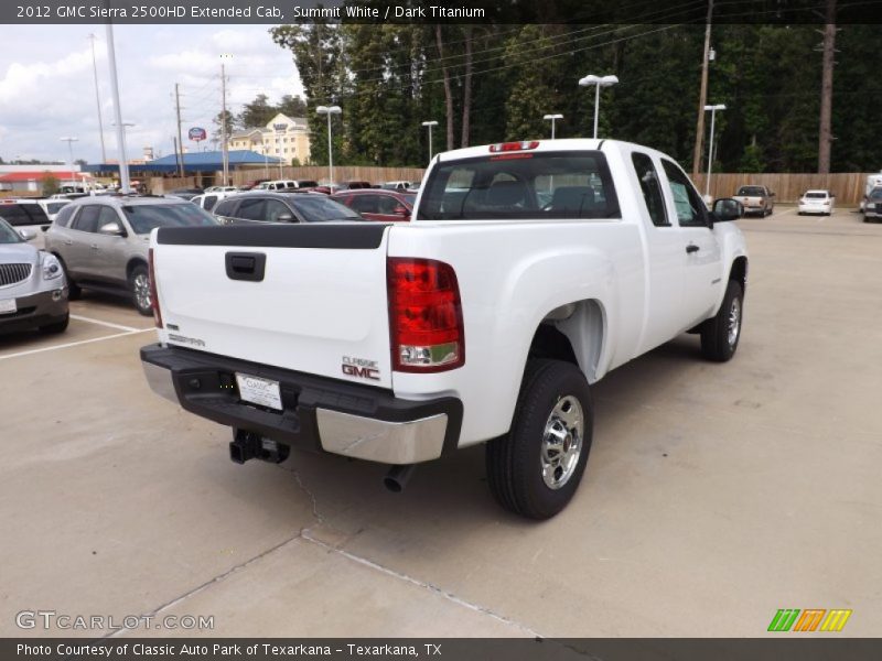 Summit White / Dark Titanium 2012 GMC Sierra 2500HD Extended Cab