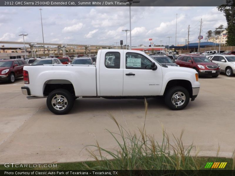 Summit White / Dark Titanium 2012 GMC Sierra 2500HD Extended Cab