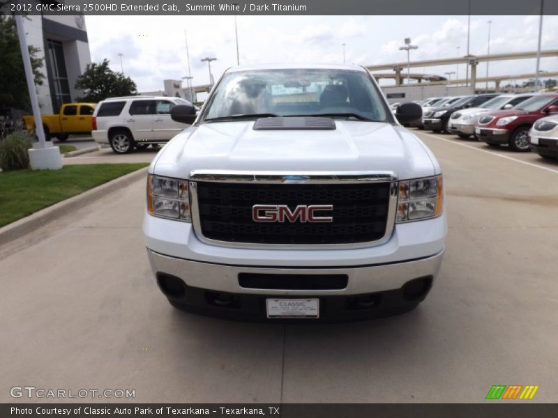 Summit White / Dark Titanium 2012 GMC Sierra 2500HD Extended Cab