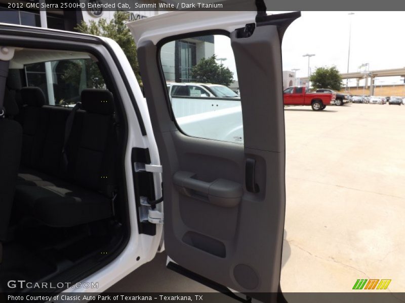 Summit White / Dark Titanium 2012 GMC Sierra 2500HD Extended Cab