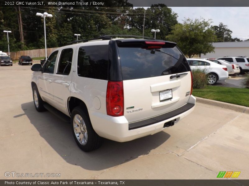 White Diamond Tricoat / Ebony 2012 GMC Yukon SLT