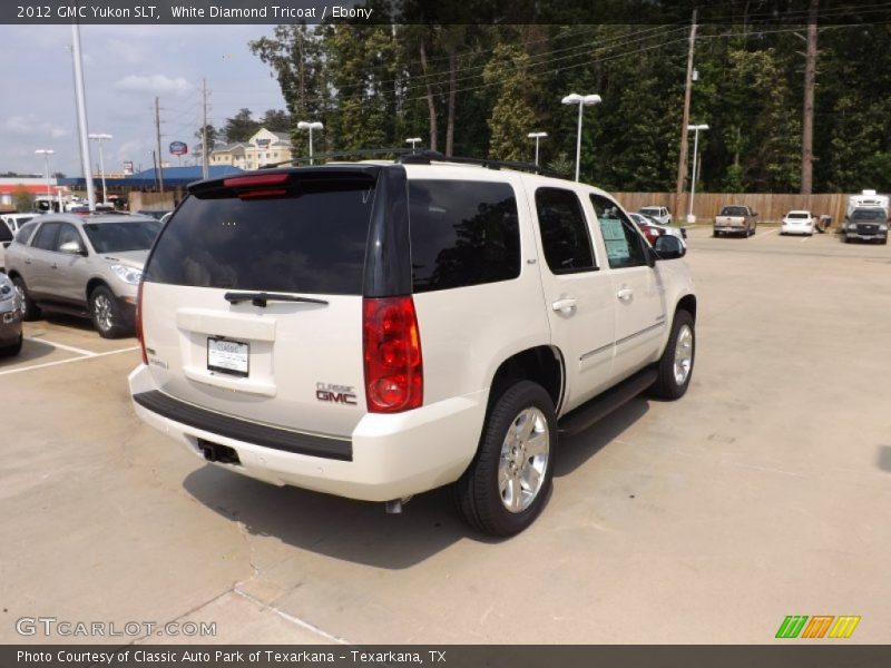 White Diamond Tricoat / Ebony 2012 GMC Yukon SLT