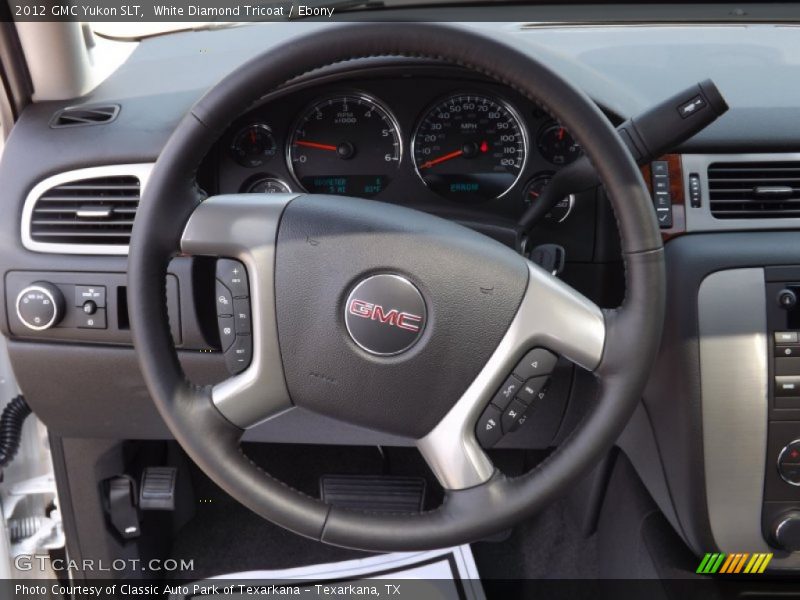 White Diamond Tricoat / Ebony 2012 GMC Yukon SLT